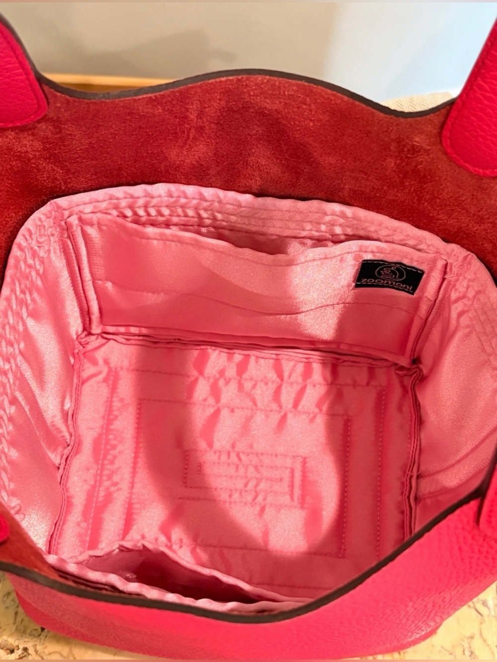 Bag Organizer Custom-crafted for Hermes Picotin 18, Silk Pink
